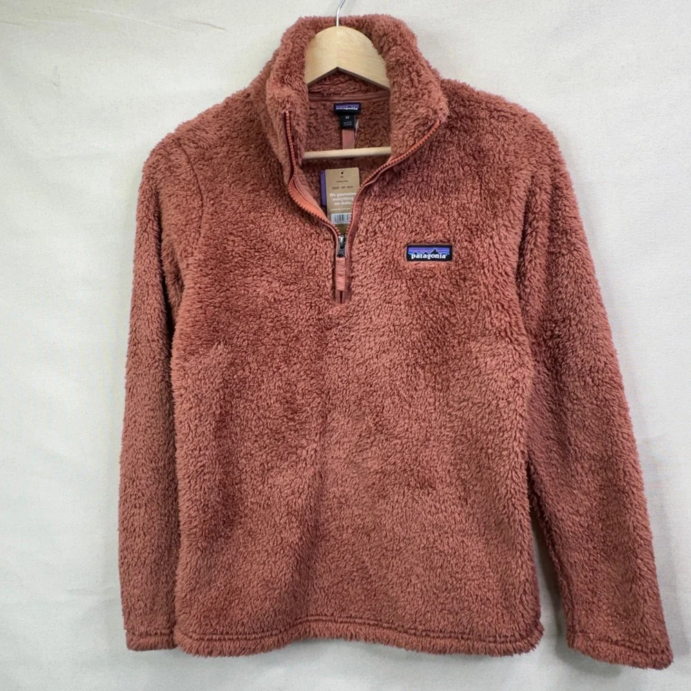 Patagonia Los Gatos 1/4 Zip Fleece XS Century Pink Fuzzy Gorpcore Pullover‎